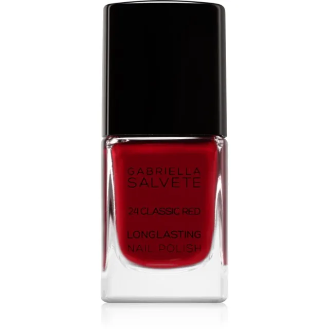 Gabriella Salvete Longlasting Enamel dlouhotrvající lak na nehty s vysokým leskem odstín 24 Classic Red 11 ml