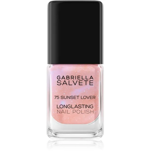 Gabriella Salvete Longlasting Enamel dlouhotrvající lak na nehty se třpytkami odstín 75 Sunset Lover 11 ml