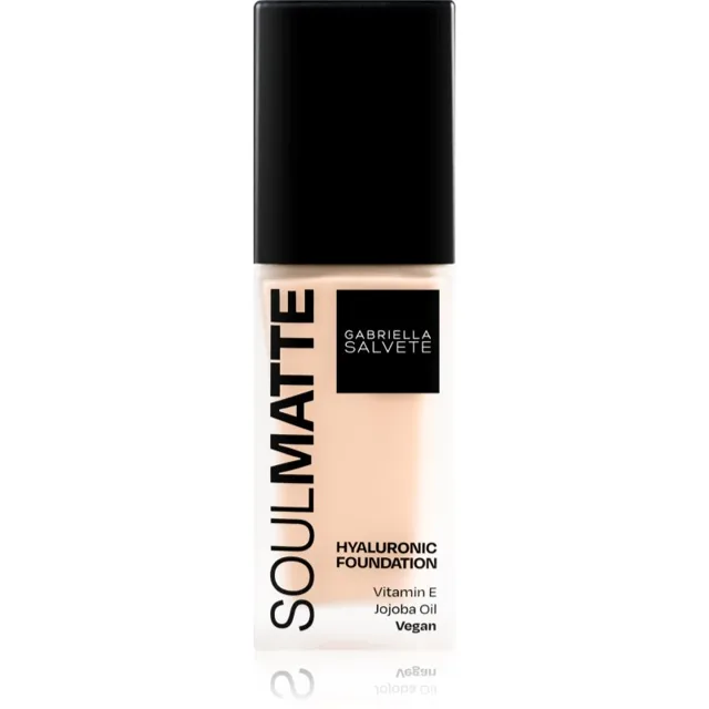 Gabriella Salvete SoulMatte Hyaluronic Foundation dlouhotrvající make-up s matným efektem odstín 02W Ivory Warm 30 ml
