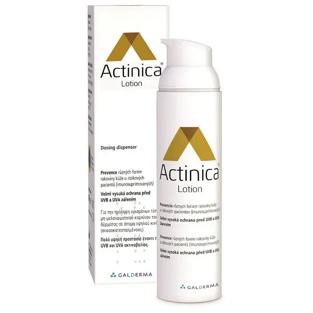 Galderma-Spirig Actinica Lotion svetlofiltrujúce tělové mléko v lahvičce s dávkovačem 80 g