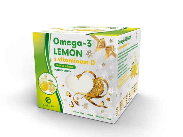 Galmed Omega 3 Lemon + Vitaminem D 180+60 tobolek