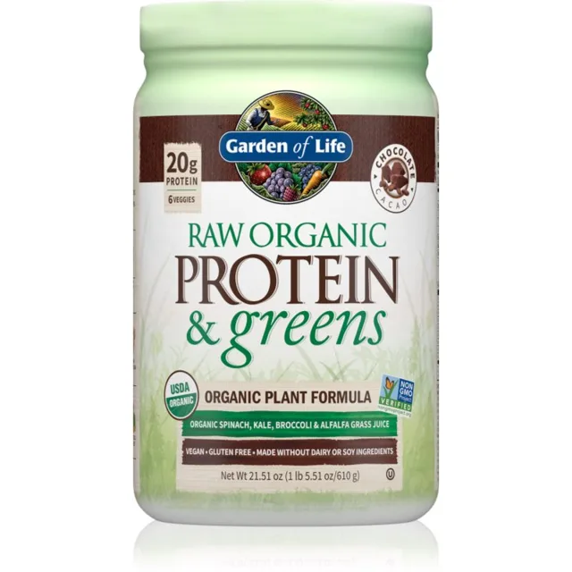 Garden of Life RAW Protein & Greens Organic rostlinný protein příchuť Chocolate 610 g