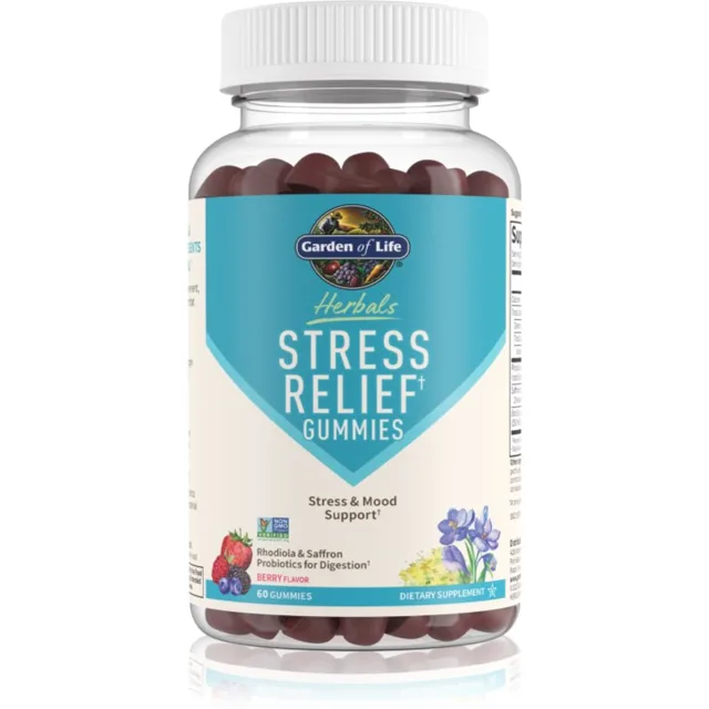 Garden of Life Stress Relief žvýkací tablety pro duševní pohodu 60 ks