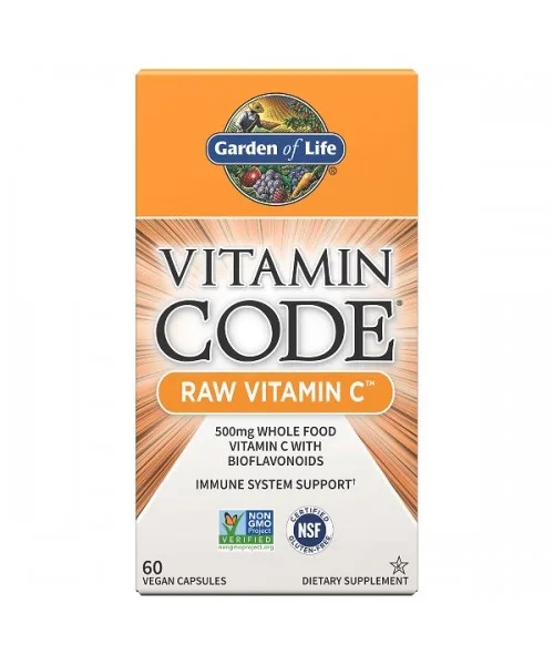 Garden of Life  Vitamin Code Vitamín C RAW - 60 kapslí