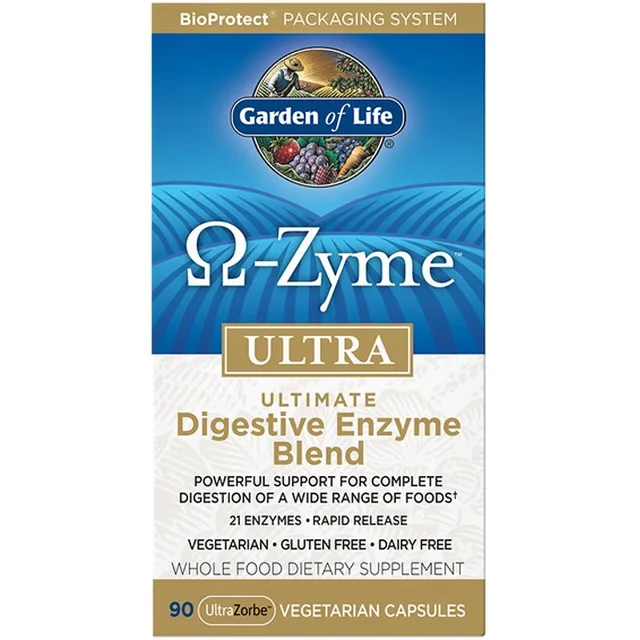Garden of Life Ω-Zyme ULTRA kapsle pro podporu trávení 90 cps