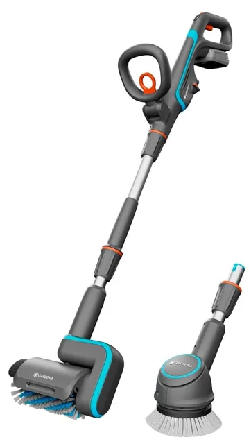 GARDENA AquaBrush Universal 04/18V P4A akumulátorový kartáč na terasu s baterií