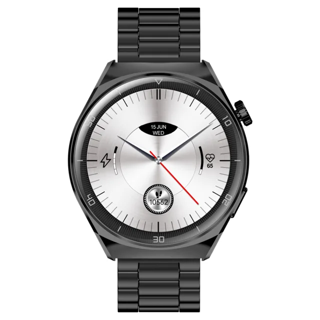 GARETT Smartwatch V12 Black steel Chytré hodinky, rozbalené