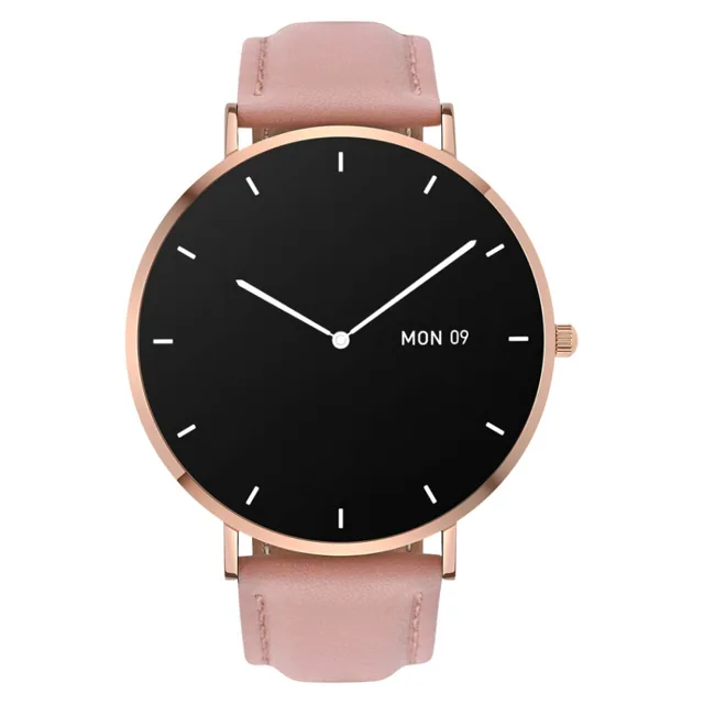 GARETT Smartwatch Verona zlatá růžový řemínek chytré hodinky