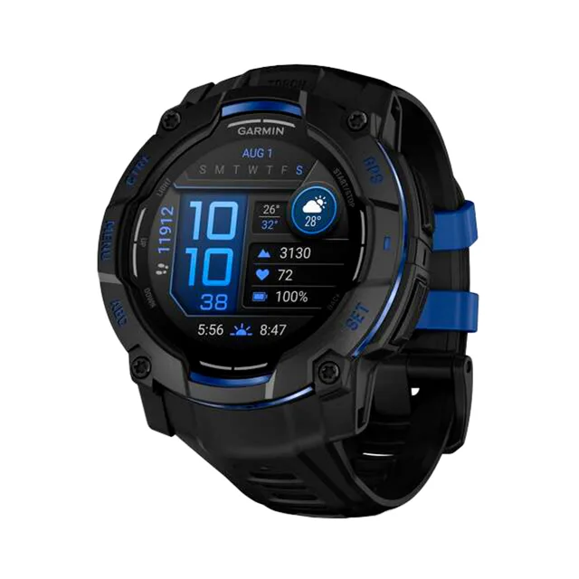 Garmin Instinct 3 AMOLED 50 mm chytré hodinky Black/Blue