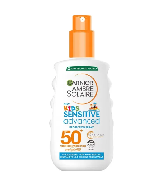 Garnier Ambre Solaire Kids Sensitive Advanced SPF50+ sprej 150 ml