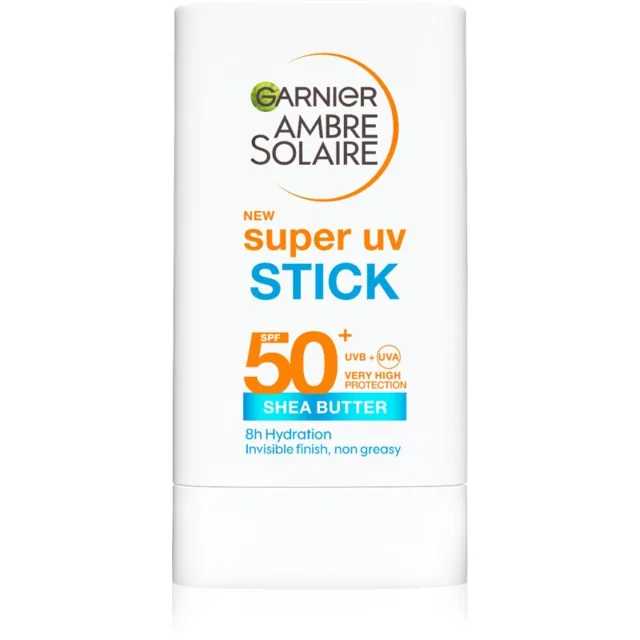Garnier Ambre Solaire Super UV opalovací tyčinka na tělo a obličej SPF 50+ 18 g