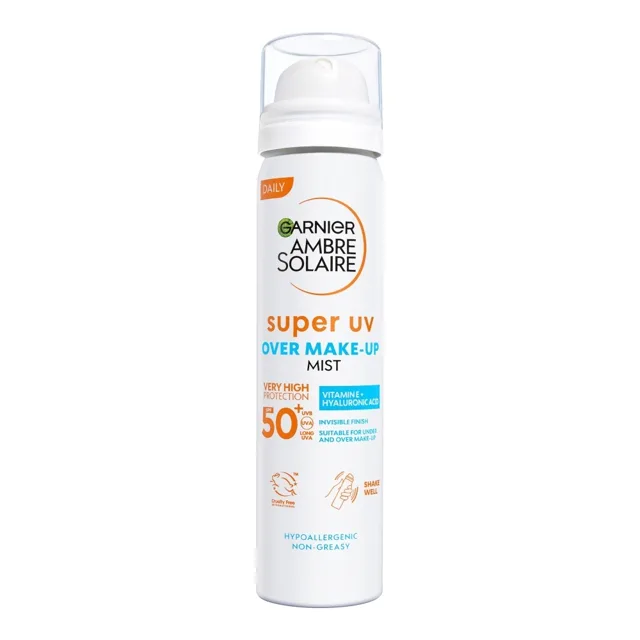 Garnier Ambre Solaire Super UV SPF 50 pleťová ochranná mlha proti UV záření 75 ml