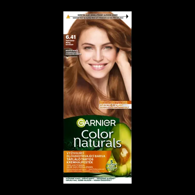 Garnier Barva na vlasy Color Naturals 6.41 teplý jantar