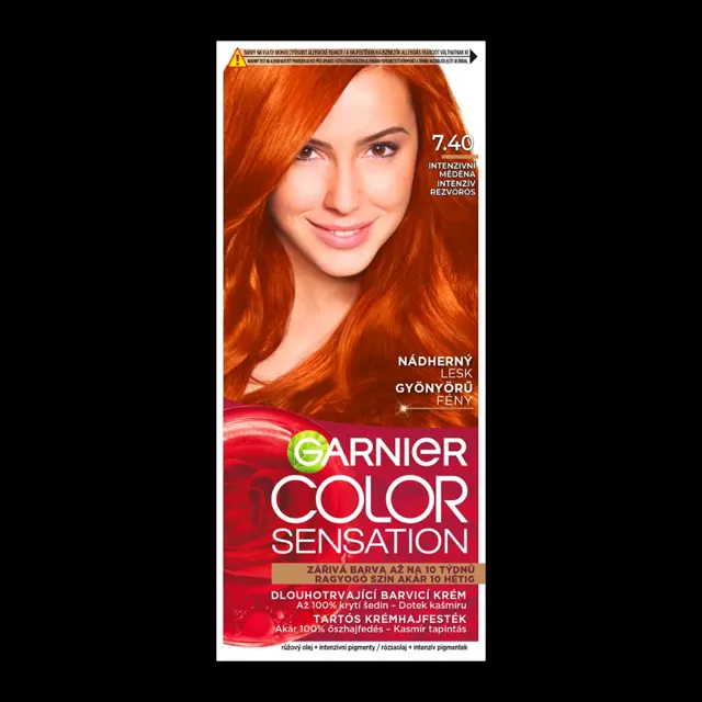 Garnier Barva na vlasy Color Sensation 7.40 intenzivní měděná