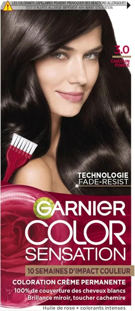 Garnier Color Sensation - 3.0 Tmavě hnědá