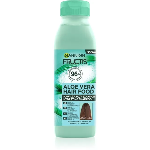 Garnier Fructis Aloe Vera Hair Food hydratační šampon pro normální až suché vlasy 350 ml