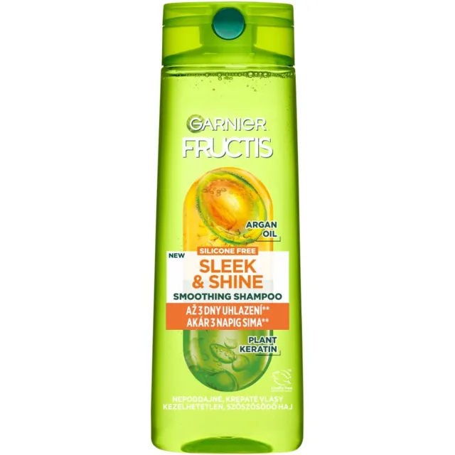 Garnier Fructis Sleek & Shine šampon pro nepoddajné a krepatějící se vlasy 400 ml