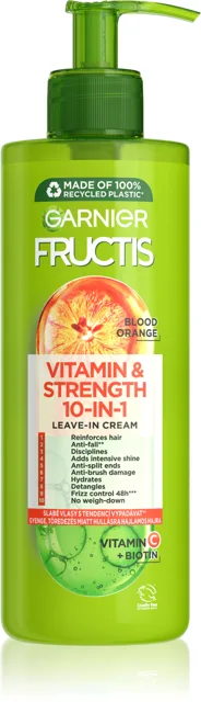 Garnier Fructis Vitamin & Strength Biotin Bezoplachová péče 400ml, ( poškozený aplikátor )