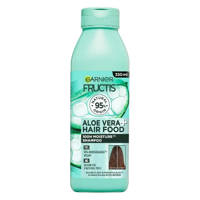 Garnier Hydratační šampon pro normální a suché vlasy Fructis Hair Food (Aloe Vera Moisture Shampoo) 350 ml