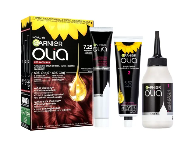 Garnier Olia 7.25 Rubínová červená permanentní barva na vlasy