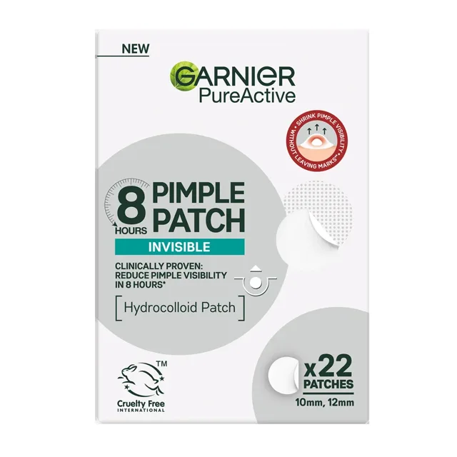 GARNIER PureActive hydrokoloidní neviditelné náplasti na nedokonalosti 22ks