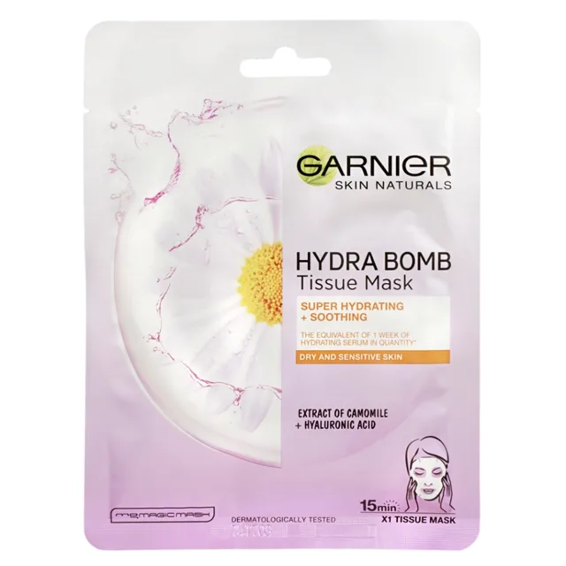 GARNIER Skin Naturals Textilní maska Camomille 28 g