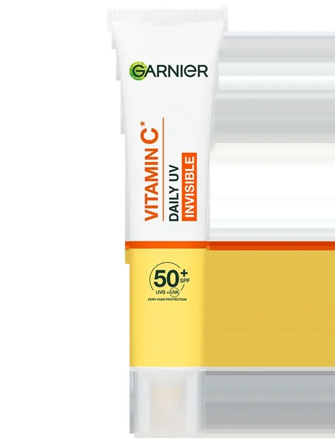 Garnier Skin Naturals Vitamin C denní rozjasňující UV fluid SPF 50+ invisible, 40 ml