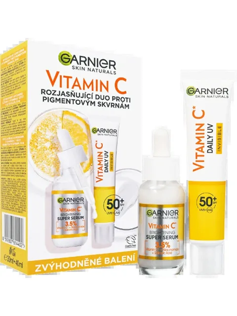 Garnier Vitamin C Serum + Daily Uv Fluid duopack, 1 ks