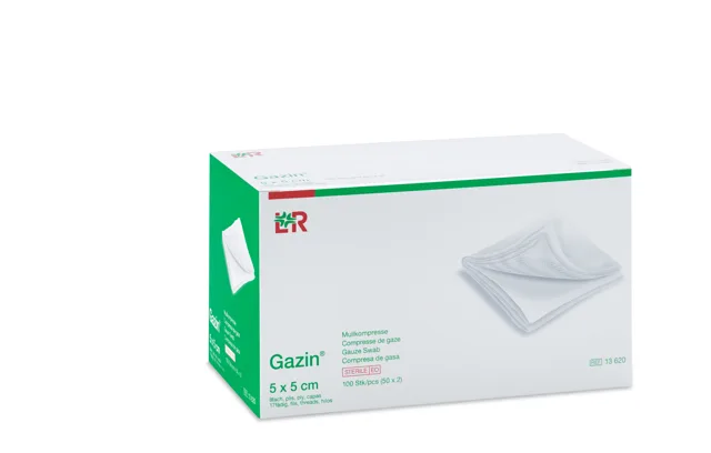 Gáza hydrofil.skl.kompr.ster.Gazin 5x5cm/100ks