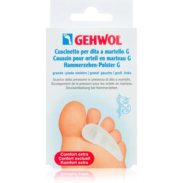 Gehwol Polštář pro kladívkové prsty polštářek pro kladívkové prsty Left 1 ks