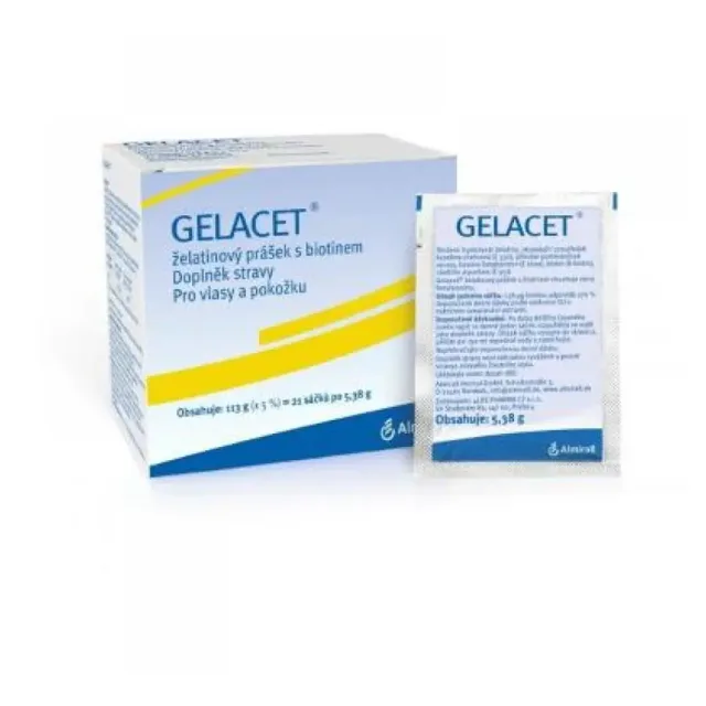 Gelacet želatinový prášek 5,3 g 21 sáčků