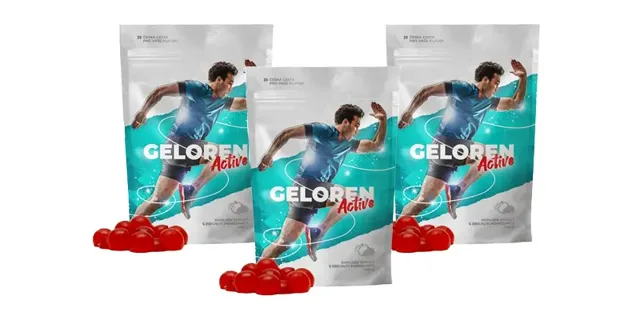 Geloren Active pomeranč kloubní výživa 1200 g 3 x 90 želé