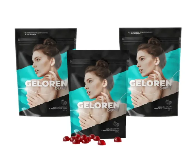 Geloren Beauty příchuť lesní směs 3 x 90 želé tablet