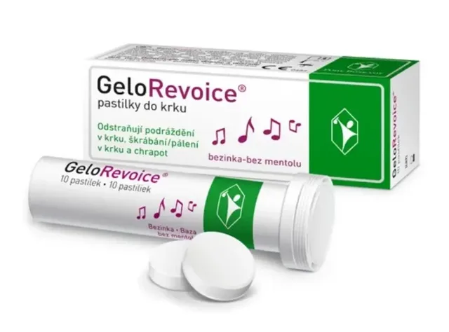GeloRevoice pastilky do krku bezinka-bez mentolu 10ks