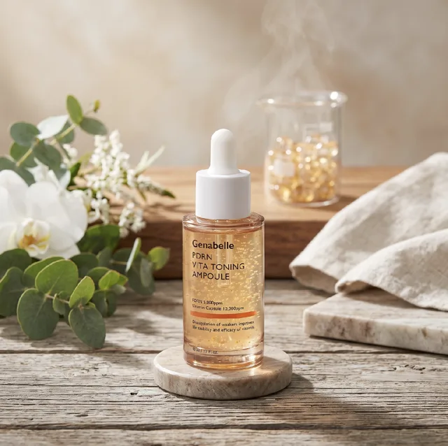 GENABELLE - PDRN Vita Toning Ampoule - Rozjasňující ampule s PDRN, vitamínovými kapslemi a komplexem hydratačních látek - 30 ml