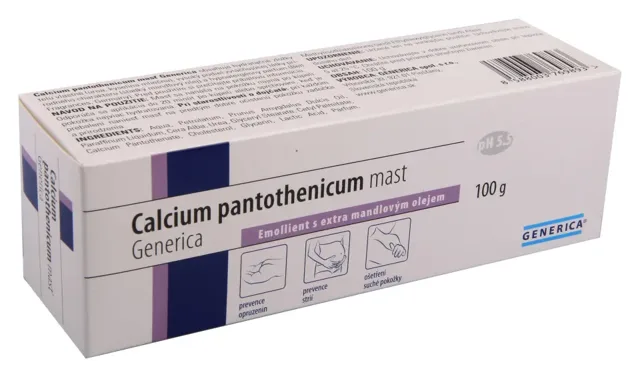 Generica Calcium pantothenicum mast Emollient s Extra mandlovým olejem 100 g