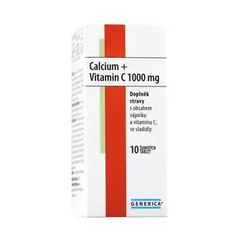 Generica Calcium+Vitamin C eff. tabl.10 x 1000 mg