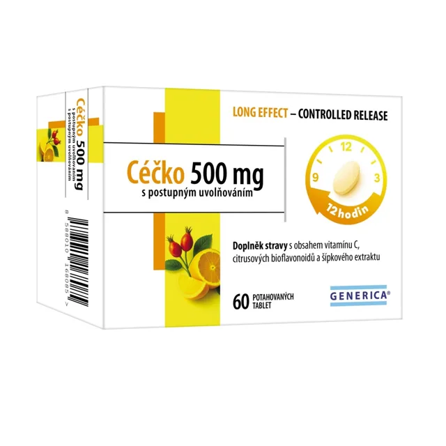 Generica Céčko 500 mg s postupným uvolňováním 60 tablet