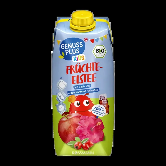 GENUSS PLUS BIO ovocný nápoj ledový čaj 500 ml