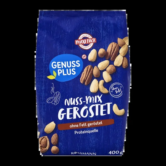 GENUSS PLUS Směs pražených ořechů Maxi Pack 400 g