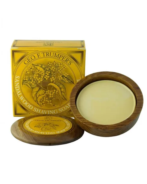 Geo F. Trumper Sandalwood, mýdlo na holení 80g a miska