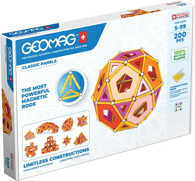 Geomag Classic Panels magnetická stavebnice 200 dílků