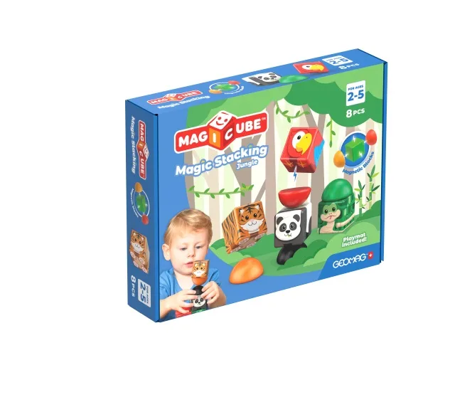Geomag Magicube Džungle magnetická stavebnice 8 dílků