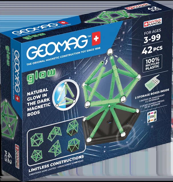 Geomag Magnetická stavebnice Glow 42 dílků