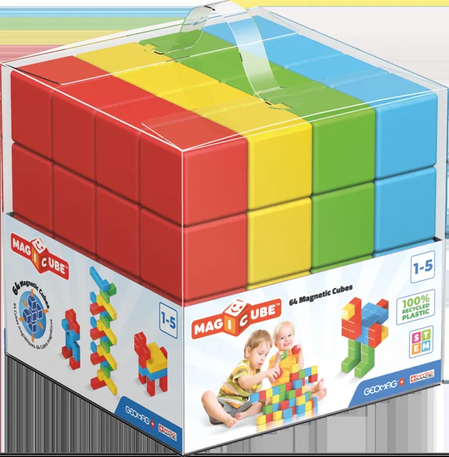 Geomag Magnetická stavebnice Magicube Full Color 64 dílků