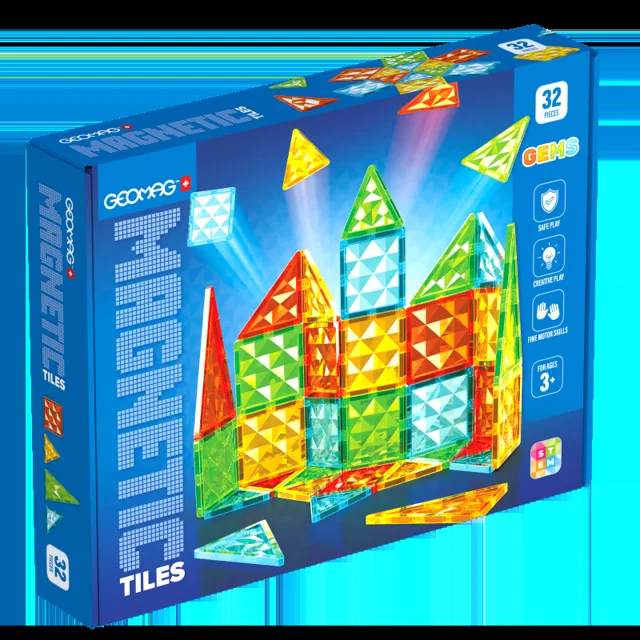 Geomag Magnetická stavebnice Magnetic Tiles 32 dílků