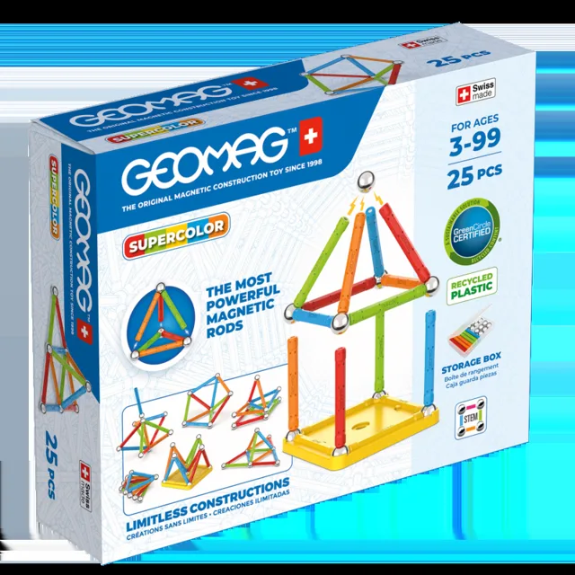 Geomag Magnetická stavebnice Supercolor 25 dílků
