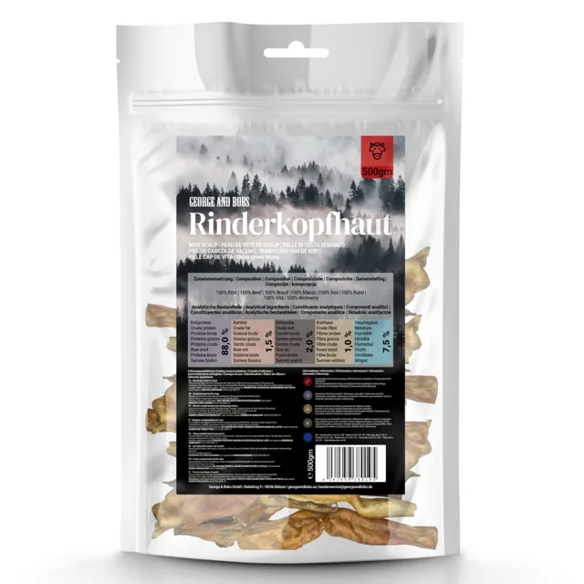 George & Bobův hovězí kůže z hlavy - 500 g