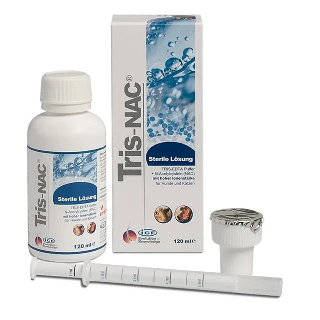 GEULINICX Tris-NAC 120ml sterilní roztok s vysokou iontovou silou pro psy a kočky