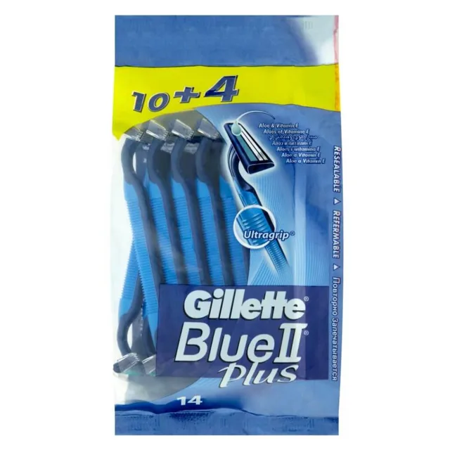 GILLETTE Blue II Plus Jednorázová holítka 14 ks